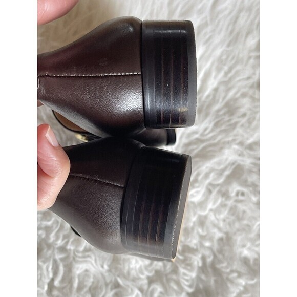 Karl Lagerfeld Women’s Size 6 Cabana Brown Loafers Flats Gold Chain NWOB - Picture 6 of 13